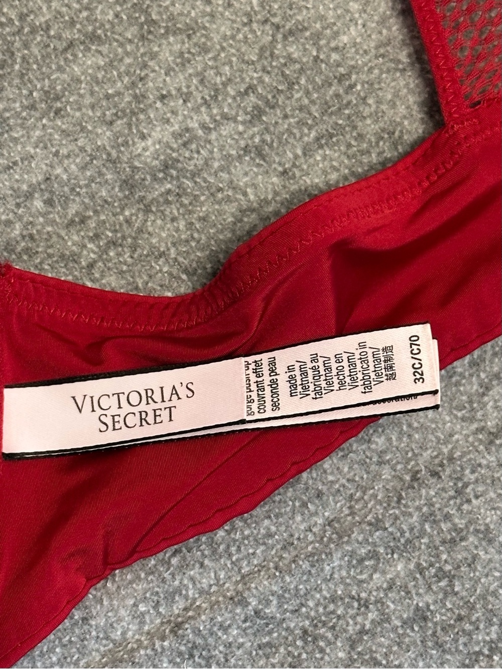 Victoria's Secret Red Racerback Push-Up Bra - Picture 3 of 7